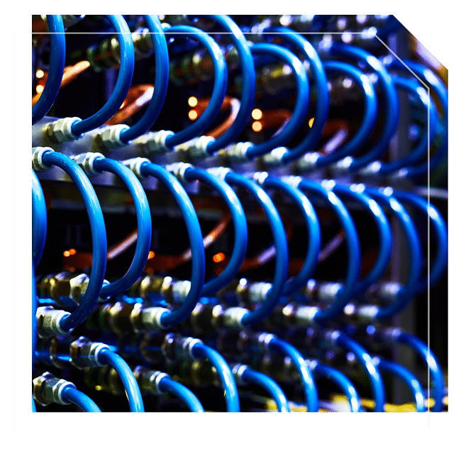 Blue cables of information server